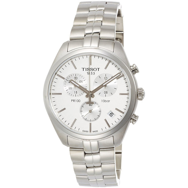 Tissot Men's T1014171103100 PR 100 Chronograph Stainless Steel Watch