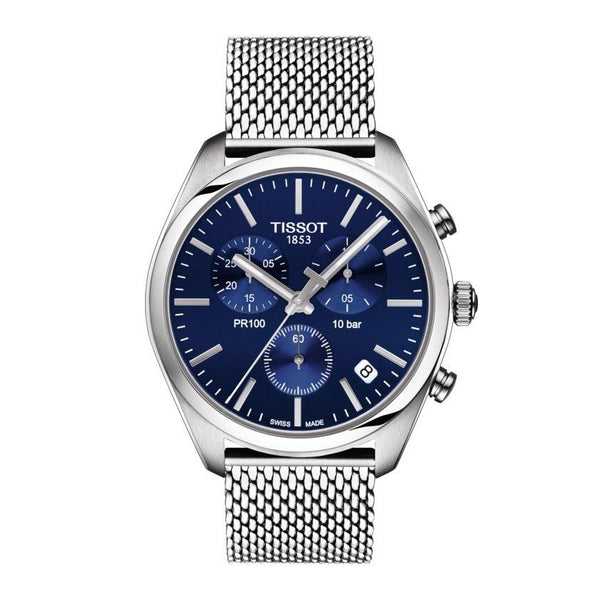 Tissot Men's T1014171104100 PR 100 Chronograph Stainless Steel Watch