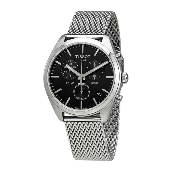 Tissot Men's T1014171105101 PR 100 Chronograph Stainless Steel Watch