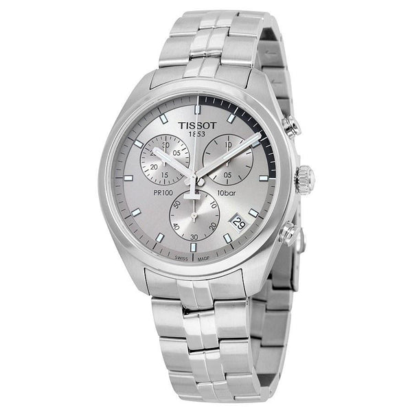 Tissot Men's T1014171107100 PR 100 Chronograph Stainless Steel Watch