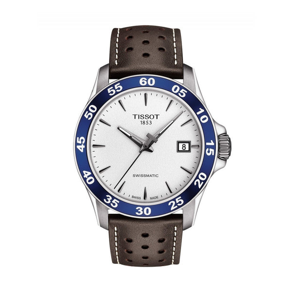 Tissot Men's T1064071603100 V8 Automatic Brown Leather Watch