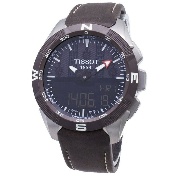 Tissot Men's T1104204605100 T-Touch Expert Solar II  Brown Leather Watch