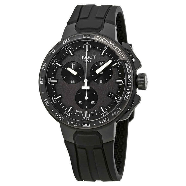 Tissot Men's T1114173744103 T-Race Cycling Chronograph Black Silicone Watch