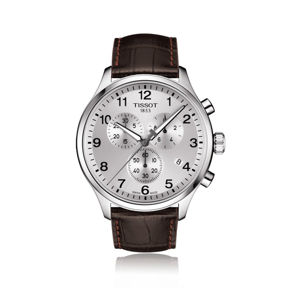 Tissot Men's T1166171603700 T-Sport Chronograph Brown Leather Watch