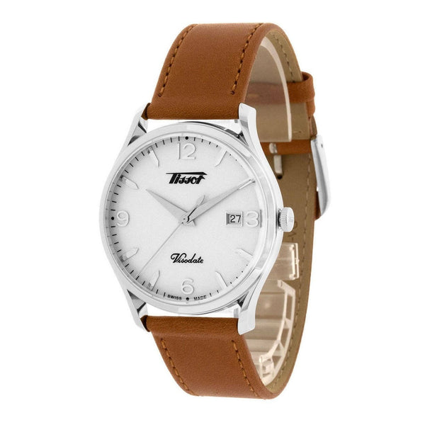Tissot Men's T1184101627700 Heritage Visodate Brown Leather Watch
