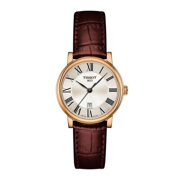 Tissot Women's T1222103603300 T-Classic Brown Leather Watch
