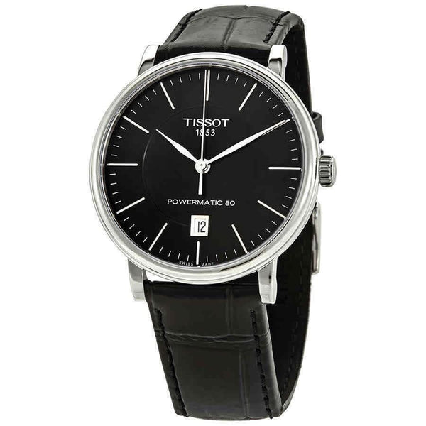 Tissot Men's T1224071605100 Carson Black Leather Watch