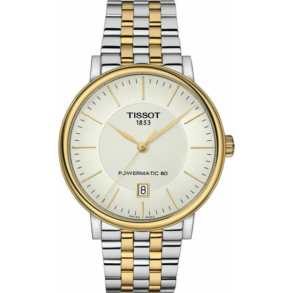 Tissot Men's T1224072203100 Carson Premium Powermatic 80 Two-Tone Stainless Steel Watch