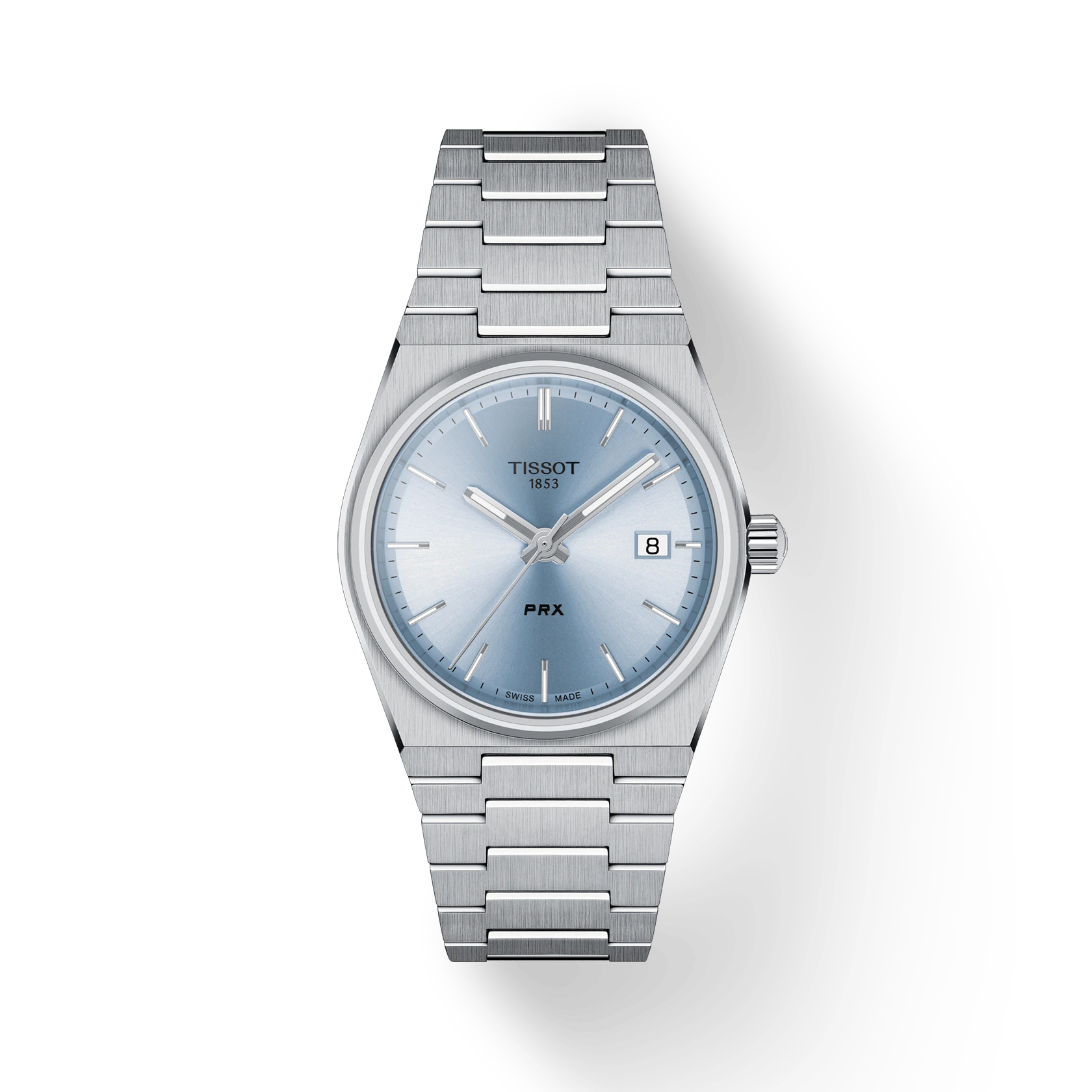 Tissot PRX 40205 Silver/ Light Blue 34.6mm