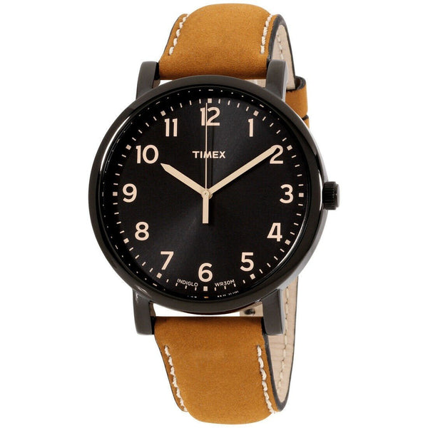 Timex Unisex T2N677 Originals Brown Leather Watch