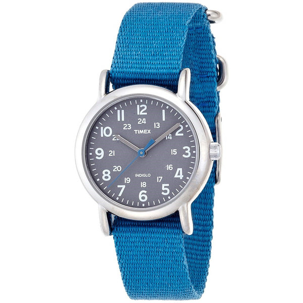 Timex Women's T2N913 Weekender Blue Nylon Watch
