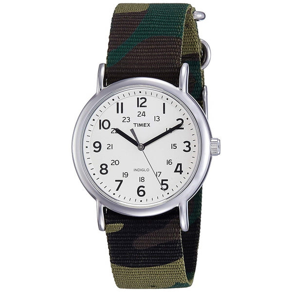 Timex Unisex T2P365 Weekender Green Nylon Watch