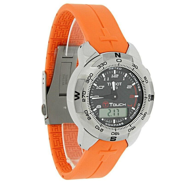 Tissot Men's T33787892 T-Touch Orange Rubber Watch