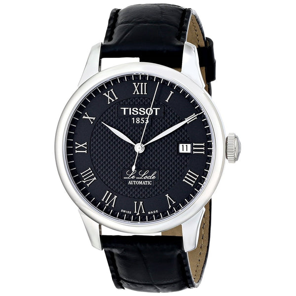 Tissot Men's T41142353 Le Locle Automatic Black Leather Watch