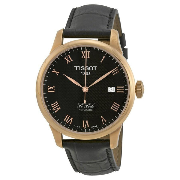 Tissot Men's T41542353 Le Locle Automatic Black Leather Watch