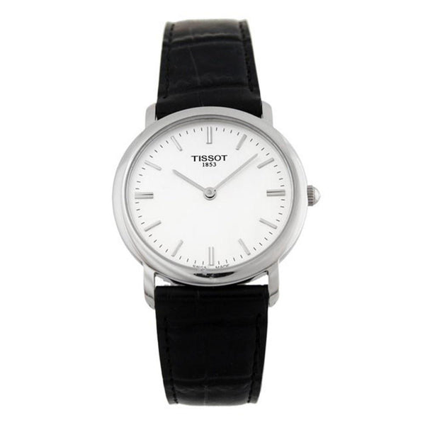 Tissot Men's T57142131 T-Classic Black Leather Watch