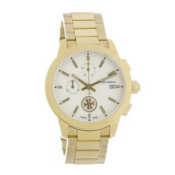 Tory Burch Women's TB1250 Collins Chronograph Gold-Tone Stainless Steel Watch