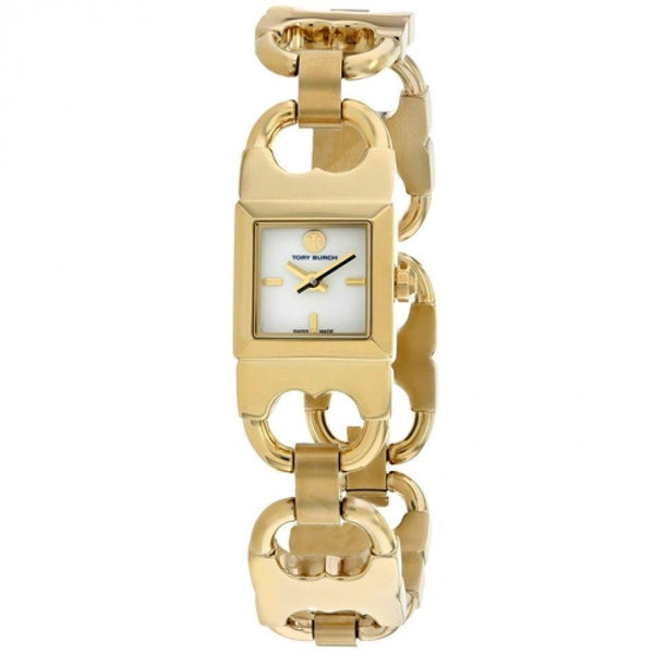 Tory Burch Women's TB5400 T Link Gold-Tone Stainless Steel Watch