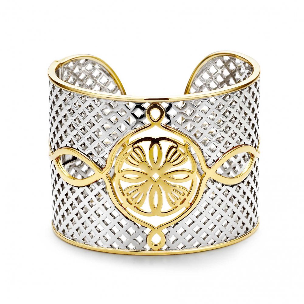 SILVER & GOLD BANGLE