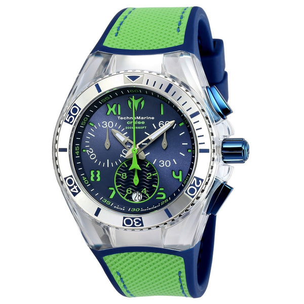 TechnoMarine Unisex TM-115019 Cruise Green Silicone Watch
