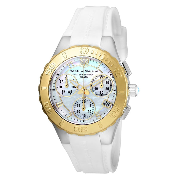 TechnoMarine Women's TM-115089 Cruise Medusa White Silicone Watch