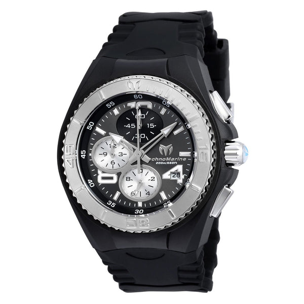 TechnoMarine Women's TM-115099 Cruise JellyFish Chronograph Black Silicone Watch