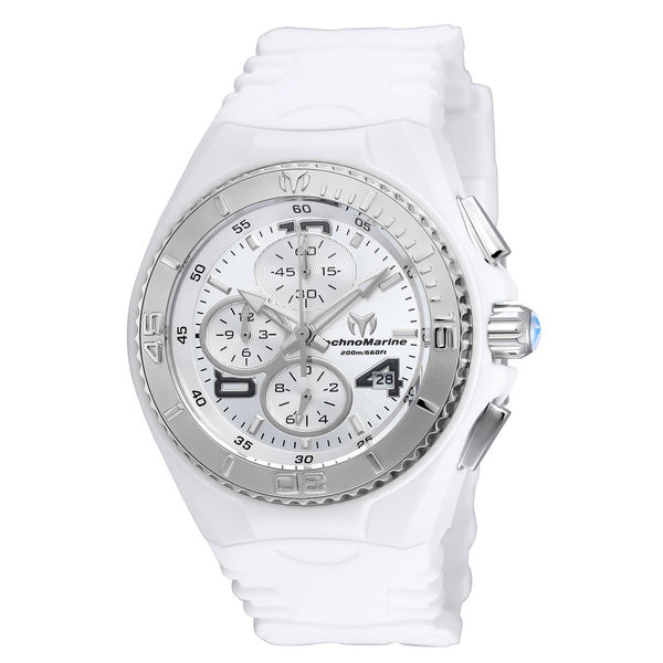 TechnoMarine Women's TM-115102 Cruise JellyFish Chronograph White Silicone Watch