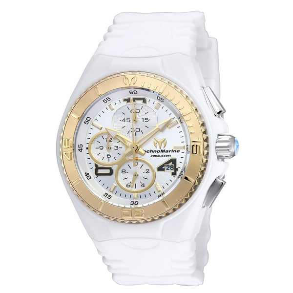 TechnoMarine Women's TM-115103 Cruise JellyFish Chronograph White Silicone Watch
