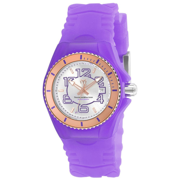 TechnoMarine Women's TM-115138 Cruise JellyFish Multi-Function Purple Silicone Watch
