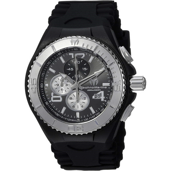 TechnoMarine Men's TM-115148 Cruise Chronograph Black Silicone Watch