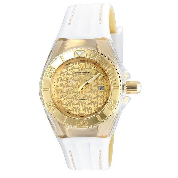TechnoMarine Women's TM-115156 Cruise Monogram White Silicone Watch