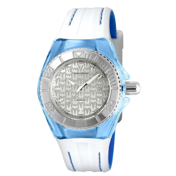 TechnoMarine Women's TM-115158 Cruise Monogram White Silicone Watch
