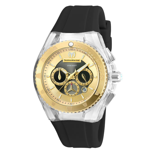 TechnoMarine Women's TM-115173 Cruise Pearl Black Silicone Watch