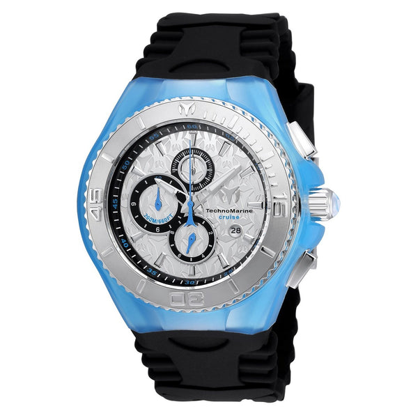 TechnoMarine Men's TM-115192 Cruise JellyFish Chronograph Black Silicone Watch