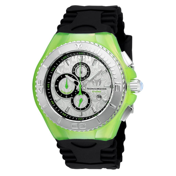 TechnoMarine Men's TM-115193 Cruise JellyFish Chronograph Black Silicone Watch