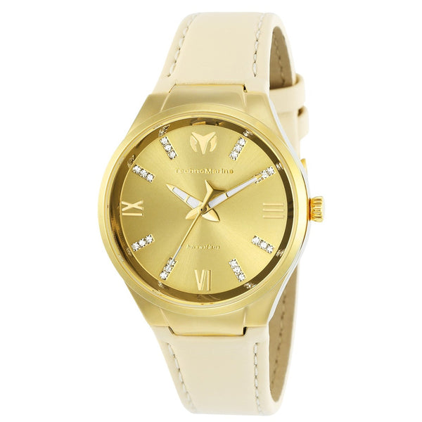 TechnoMarine Women's TM-117010 Moonsun Tan Silicone Watch