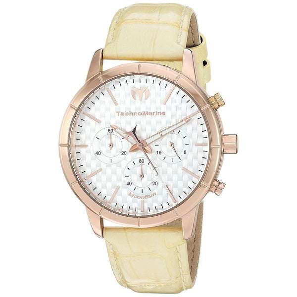 TechnoMarine Women's TM-117027 White Leather Watch