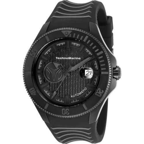 TechnoMarine Men's TM-118018 Cruise Automatic Black Silicone Watch