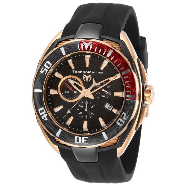 TechnoMarine Men's TM-118047 Cruise Black Silicone Watch