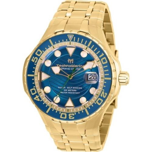 TechnoMarine Men's TM-118075 Cruise Blue Leather Watch