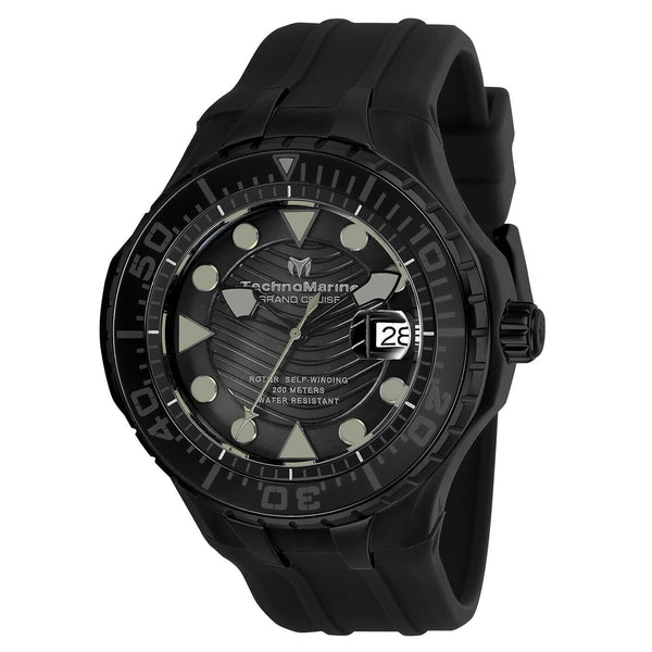 TechnoMarine Men's TM-118082 Grand Cruise Black Silicone Watch