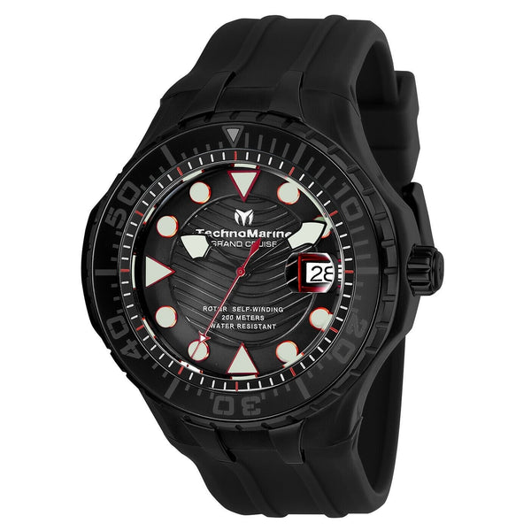 TechnoMarine Men's TM-118083 Grand Cruise Black Silicone Watch