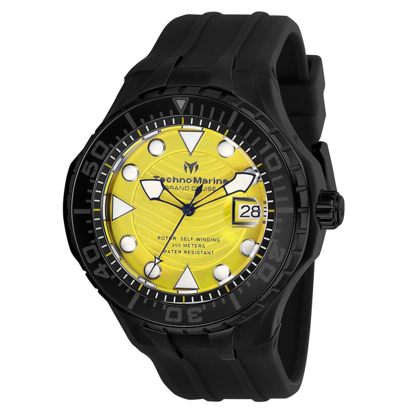 TechnoMarine Men's TM-118084 Cruise Automatic Black Silicone Watch