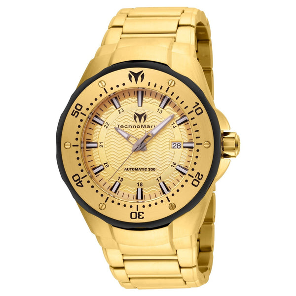 TechnoMarine Men's TM-215095 Manta Automatic Gold-Tone Stainless Steel Watch