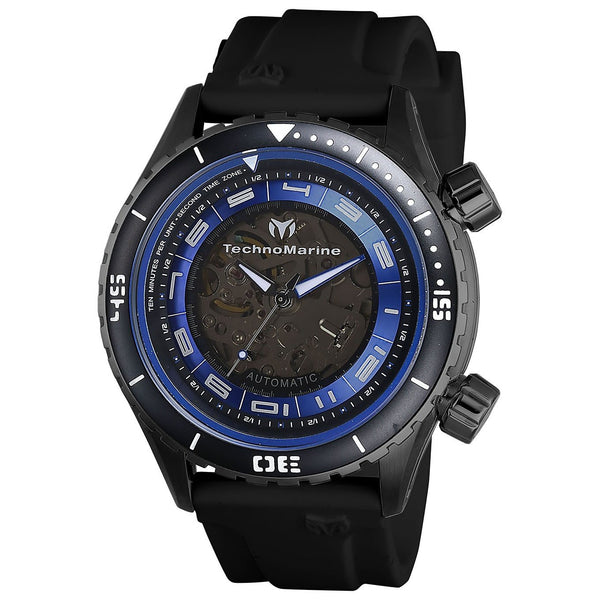 TechnoMarine Men's TM-218008 Manta Blue Leather Watch