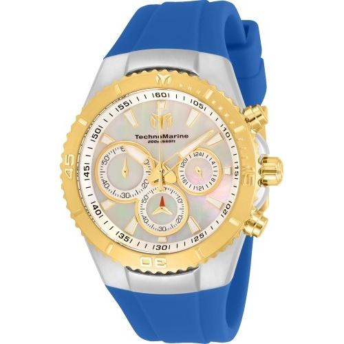 TechnoMarine Women's TM-218043 Blue Silicone Watch