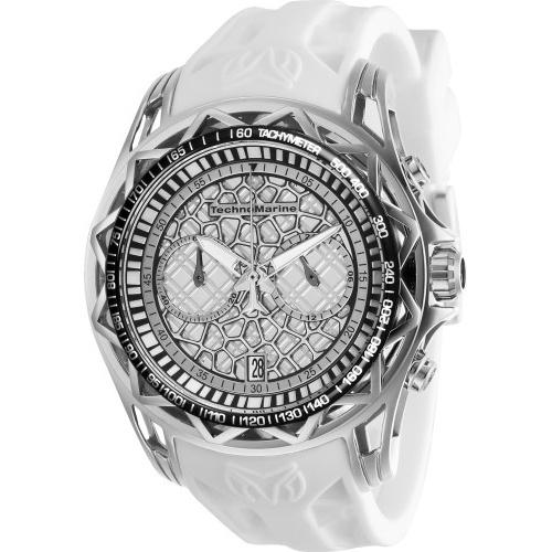 TechnoMarine Men's TM-318001 White Silicone Watch