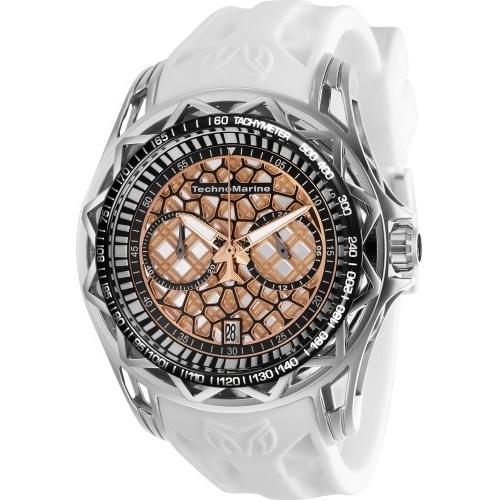 TechnoMarine Men's TM-318002 Cruise White Silicone Watch