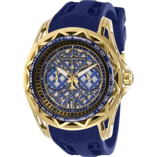 TechnoMarine Men's TM-318009 Cruise Blue Leather Watch
