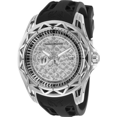 TechnoMarine Men's TM-318014 Cruise Automatic Black Silicone Watch
